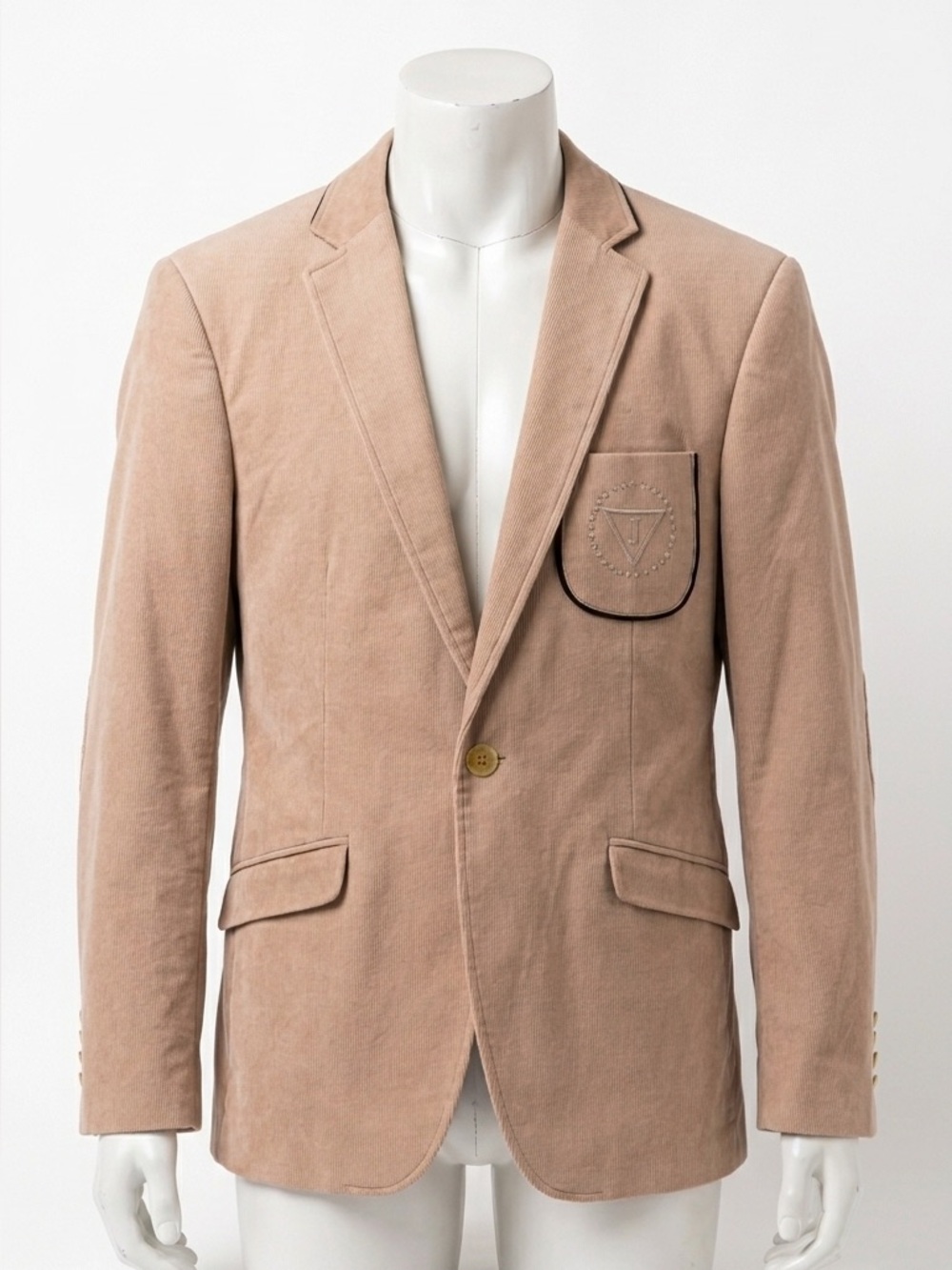 Vintage Legolas Tan Corduroy Blazer Jacket EU 50 US 40R Super 200s Wool